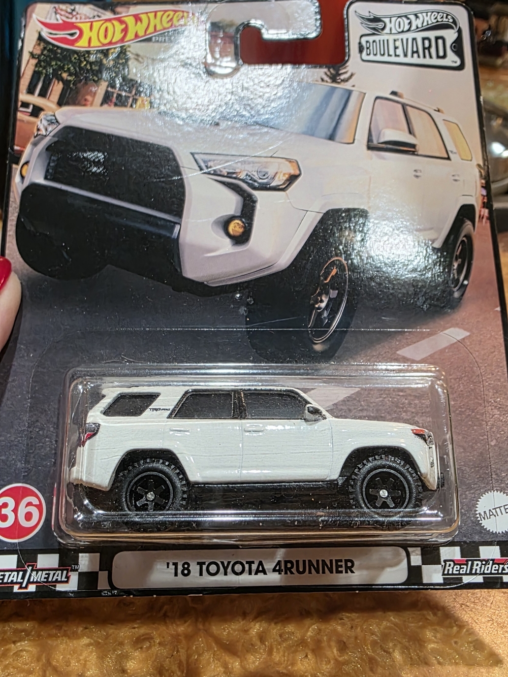 Hot Wheels '18 Toyota 4Runner Die-Cast Toy Car - White